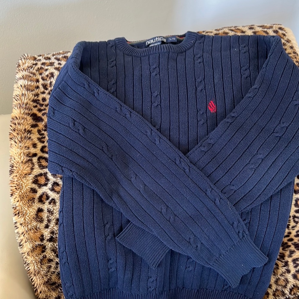 Nautica blue sweater